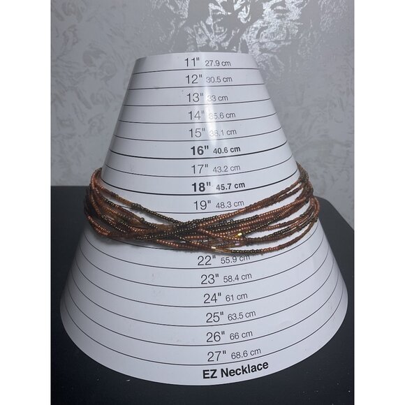 Multistrand Beaded Necklace With Lobster Clasp For Women - Picture 2 of 5